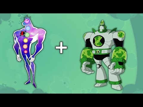 Atomix fusion with ultimate Alien X | Ben 10 digital art