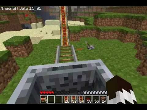 How to make a powered minecart track in minecraft