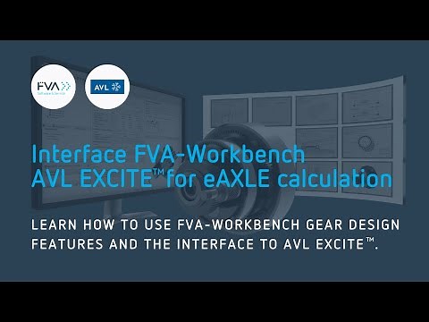 Interface FVA-Workbench AVL EXCITE for eAXLE calculation