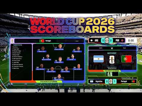 World Cup 2026 Official Scoreboards Concept | Installation Guide | FL26 & PES 2021