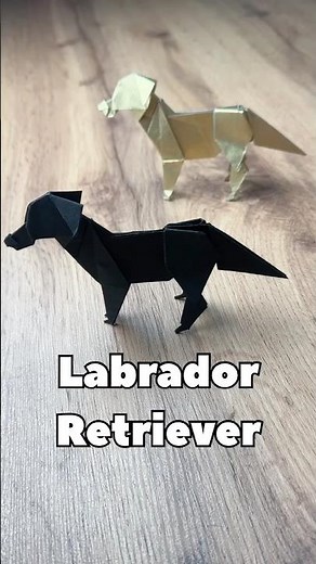 EASY ORIGAMI DOG LABRADOR RETRIEVER TUTORIAL | ORIGAMI GOLDEN RETRIEVER FROM PAPER | DIY PAPER DOG
