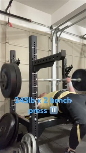 245lb x 2 bench press ⏸️