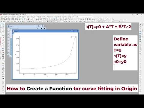 Curve Fitting Tutorial: How to Create a Function in Origin