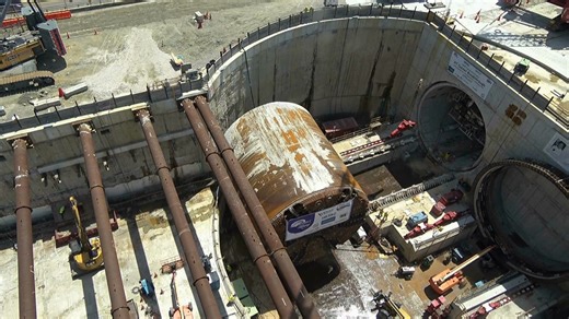 16K views · 285 reactions | Watch as Mary The Tunnel Boring Machine makes a seamless U-turn into place to begin her next boring journey. Learn more about the science behind such a smooth transition in next month's HRBT Expansion Project newsletter. Sign up to receive these updates and more at https://hrbtexpansion.org/newsroom/newsletter. | Virginia Department of Transportation | Facebook