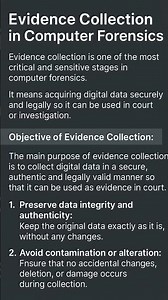 Evidence Collection In Computer Forensics #forensicexperts #evidence #cyberforensics #byamit