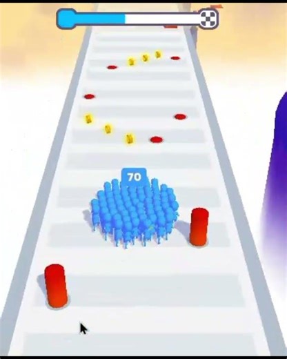 CAN WE GET 200+? 🟦 Perfect Multiplier Run! #Shorts #CountMasters#tranding