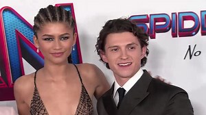 Zendaya and Tom Holland at Spider-Man: No Way Home premiere