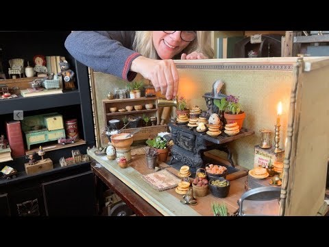 Making Tiny Pancakes in a Retro Toy Kitchen | Pull up a Mini Chair and Enjoy