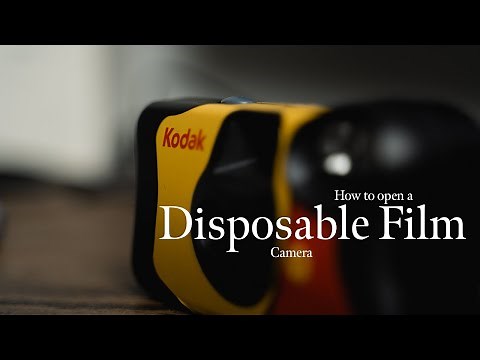 How to open a disposable film camera (Kodak + Fuji)