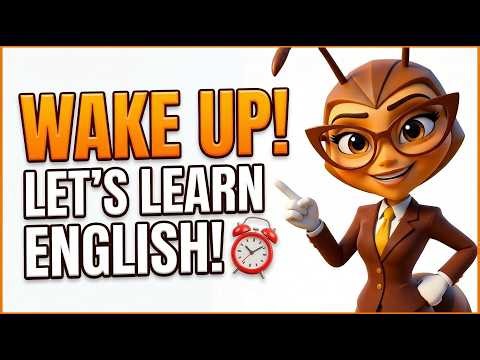 Let's Learn English while I start MY day. Ready? Let's go!
