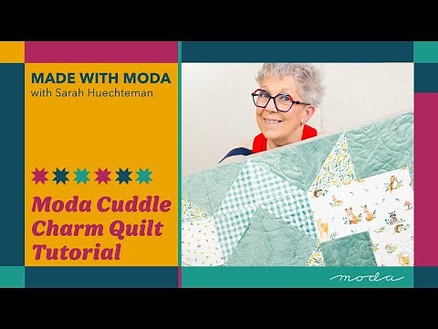 Moda Cuddle Charm Quilt Tutorial | Sewing with Shannon Cuddle Fabric