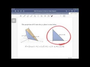 [Math 23] Lec 3.2 More on Triple Integrals (Part 4 of 6)