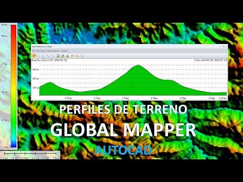 Como elaborar perfiles de terreno con Global Mapper y Autocad