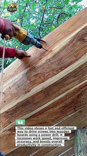 Fast Wood Screwing Technique | Boost Productivity in DIY Construction