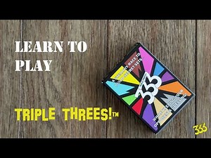 Triple Threes! Launch Edition Card Game How To Play Instructions