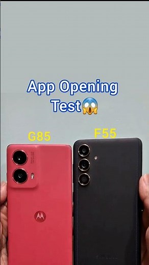 Samsung F55 5g vs Moto G85 App Opening Test😱