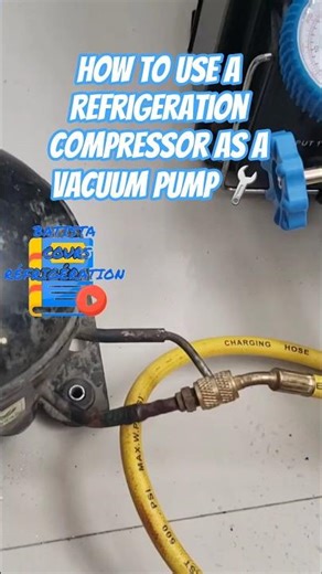 How to Use a Refrigeration Compressor as a Vacuum Pump 🔧 | HVAC Hack #guide