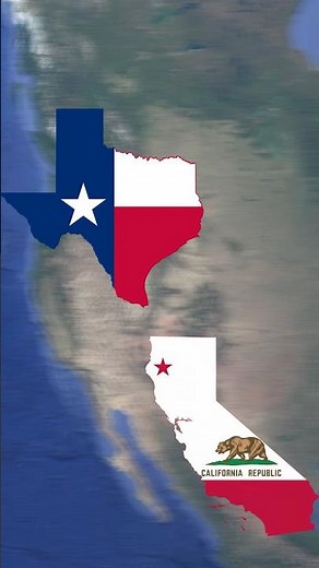 Let’s compare Texas and California #geography