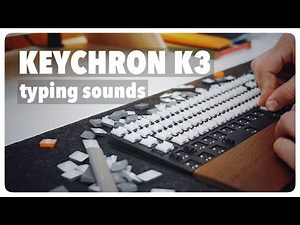 Keychron K3 - Typing Sounds With and Without a Desk Pad. (CLICKY BLUE vs. LINEAR WHITE)