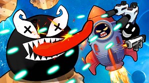 章鱼博士的机械手臂射出奥特曼光波把毒液融化啦！吃一口拉一坨