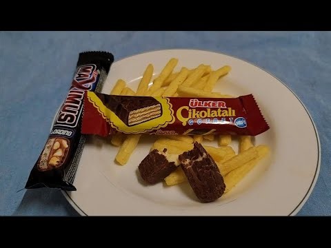 SWEET & SALTY ASMR 🍫🍟 | Crunchy Fries + Chocolate Wafer Sounds | No Talking