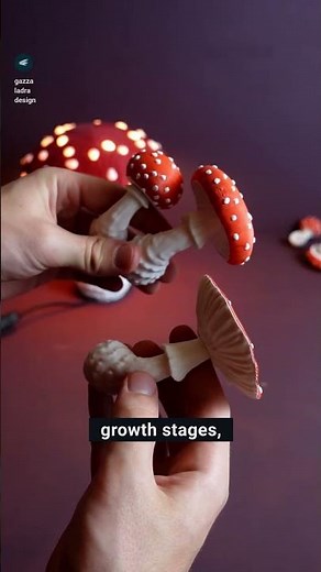 My 3d printed mushroom design! All growth stages are beautiful, so I made some for all sizes!