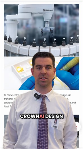 To guarantee precision and speed for dentists, at Glidewell we’re using AI not just for design but also manufacturing. Our fully automated production line runs 24/7, taking an AI-generated design, then milling, sintering, glazing, and more — with AI-powered optical checks every step of the way to ensure that the crown that’s made matches the approved design. Read our “Better Crowns with Artificial Intelligence” article to discover more: https://glidewell.dental/3YDiRo8. | Glidewell Dental