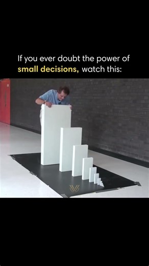 If you ever doubt the power of small decisions, watch this: