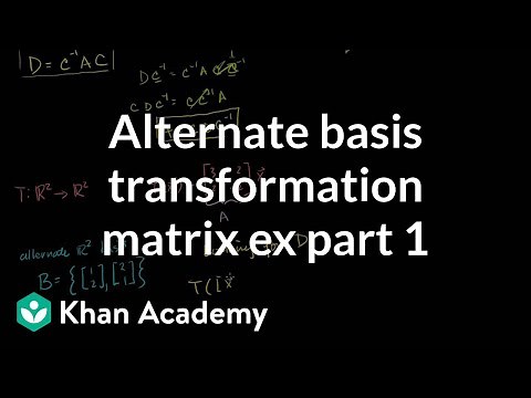 Alternate basis transformation matrix example | Linear Algebra | Khan Academy