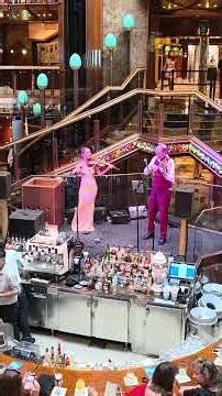 Carnival Paradise Atrium bar.
