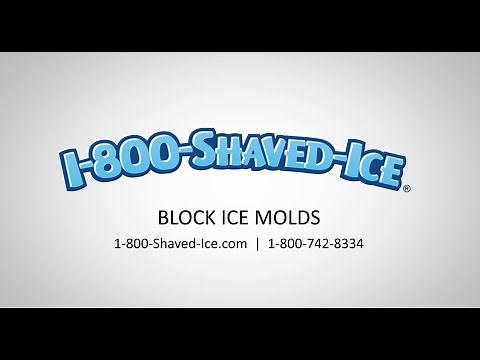Block Ice Molds for Block Shaved Ice Machines