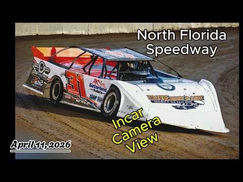 Dustins Late model In-car Footage from #northfloridaSpeedway #cratelatemodel #dirttrackracing