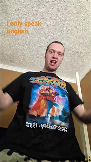 Doing a super wild dance