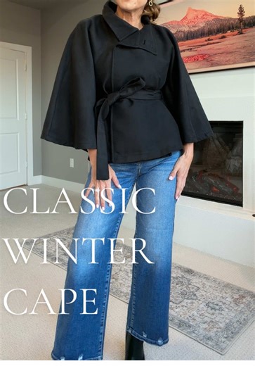 Stylish Winter Cape for Under $30
