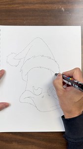 260K views · 953 reactions | How to draw a Christmas Daffy Duck #art #drawing #asmrsounds #satisfying #satisfyingvideos | Dude Drawz | Facebook