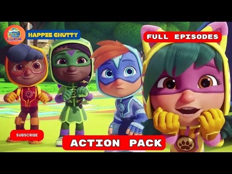 Action Pack | Cartoon Adventures for Kids | Happie Chutty