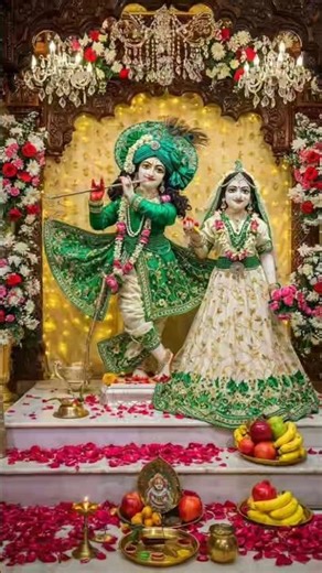 Shri Radha Krishna Bhakti status l श्री राधा कृष्ण का ट्रेंडिंग गाना l #shorts