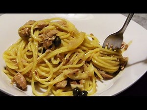 Spaghetti with Tuna Capers and Lemon