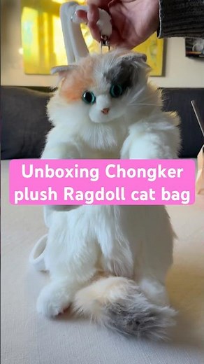 This cat backpack is EERILY accurate — let’s unbox this Chongker Ragdoll Cat plushie bag! #plush