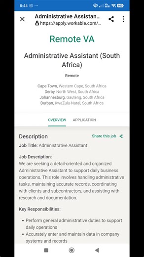 Remote Administrative Assistant position. Application Link:https://apply.workable.com/j/7C5914F253/?utm_medium=social_share_link #jobalert #jobseeker #remotejobs #resumeservice #jobs