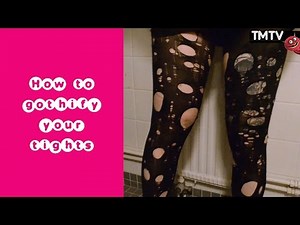 DIY ripped gothic stockings