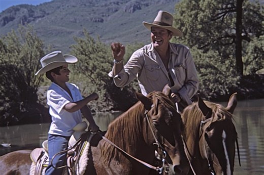 82K views · 2K reactions | John Wayne and Ethan ride together, stronger together. | The True Grit Man Forever | Facebook