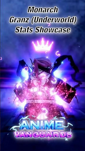 Monarch Granz (Underworld) Stats Showcase |Roblox| Anime Vanguards #roblox #animevanguards #showcase