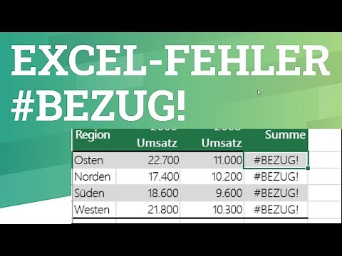 Excel Fehler Bezug