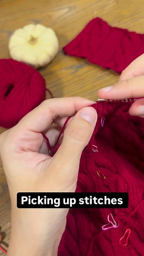 19 reactions | Where you’ll pick up stitches: necklines, armholes,...