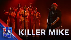 7K views · 221 reactions | Legendary rapper, activist and entrepreneur KillerMike GTO performs a song from his three-time GRAMMY-winning album, ‘MICHAEL,’ and dedicates his performance to his grandmother Betty. Listen to the album and check out Killer Mike’s merch on his website: https://killermike.com. | The Late Show with Stephen Colbert | Facebook