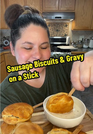 Sausage Biscuits & Gravy on a Stick Recipe