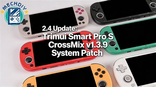 Oliva Ouyang on Instagram: "2.4 Update: Trimui Smart Pro S CrossMix v1.3.9 System Patch Optimizations include: • Fixed Dreamcast game speed issues (the standalone Flycast version has been updated to v2.5, default settings) • Added fan speed settings to the Operator Display (OSD) • Reconstructed the OSD CPU speed • Fixed optimal vertical shooting and upward control issues • Updated RetroArch to version 1.22.2 • Removed Night Mode and CPU Operator Display on TSP-S (not yet fully compatible) • Fixe