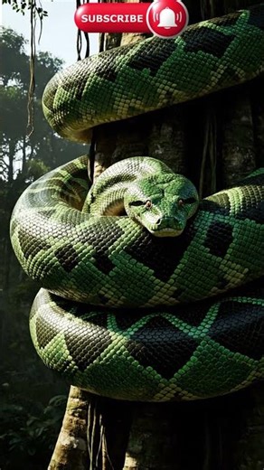 close-up view of a giant python