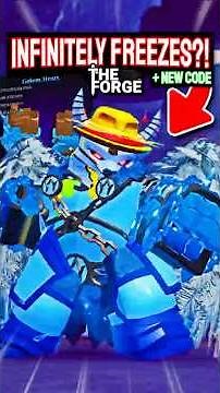 CODE + Crafting PERMA-FREEZING Gauntlets In The Forge! #theforge #roblox #tako #foryou #viral